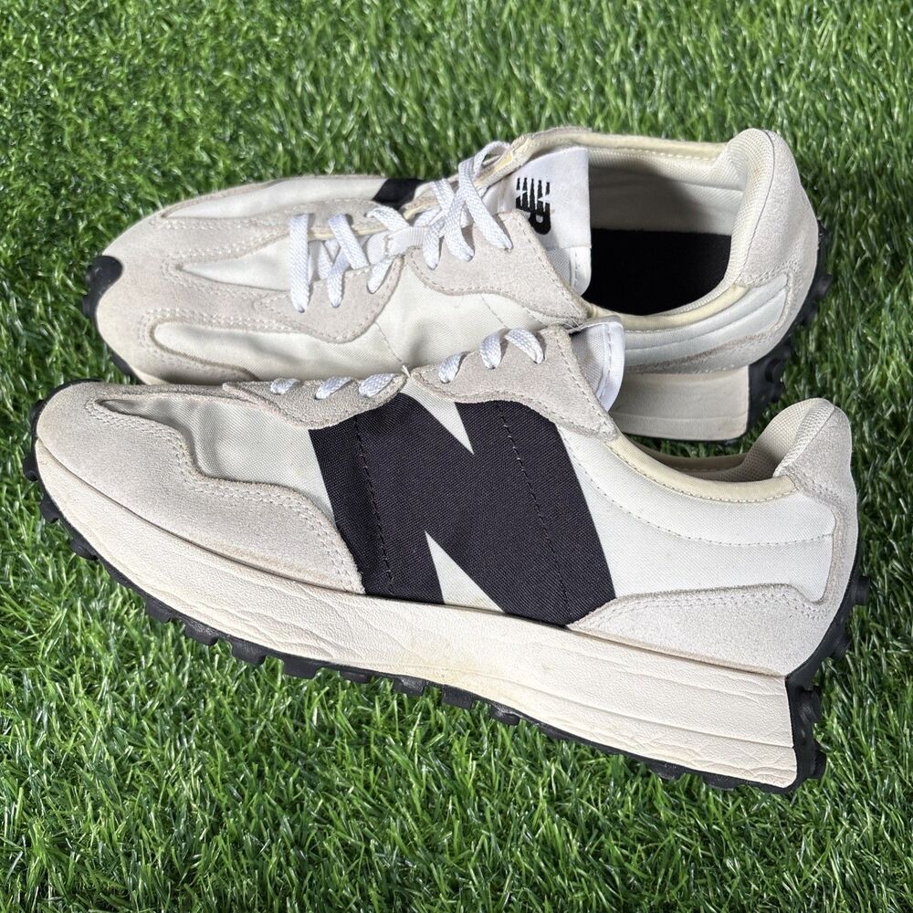 New Balance 327 White/Black Sea Salt Grey Sneakers Women’s Size 8